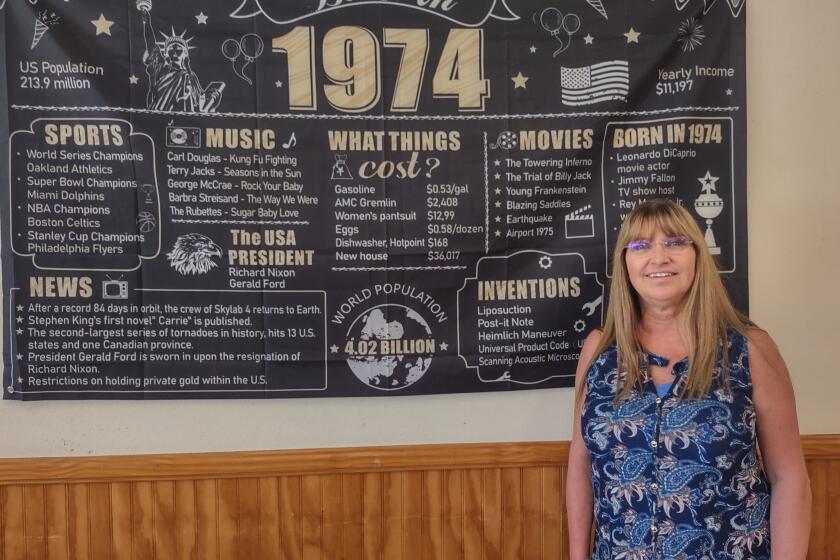 Ramona Senior Center Executive Director Lora Cicalo celebrated the opening of the center 50 years ago at a anniversary event.