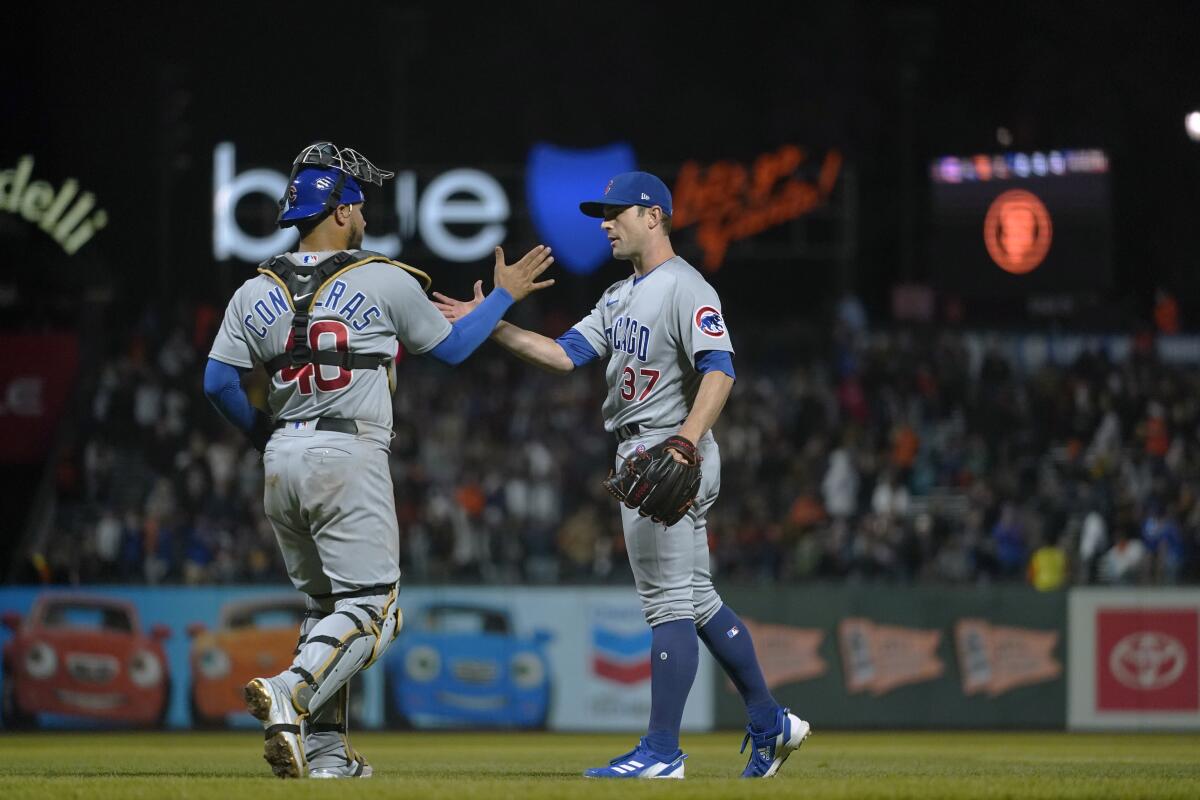 Willson Contreras gets hugs after likely last game with Cubs - The San  Diego Union-Tribune