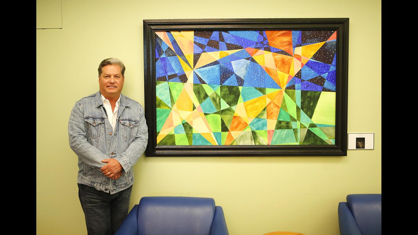 Chip Fesko and his Abstract Geometric Watercolors at NBCL