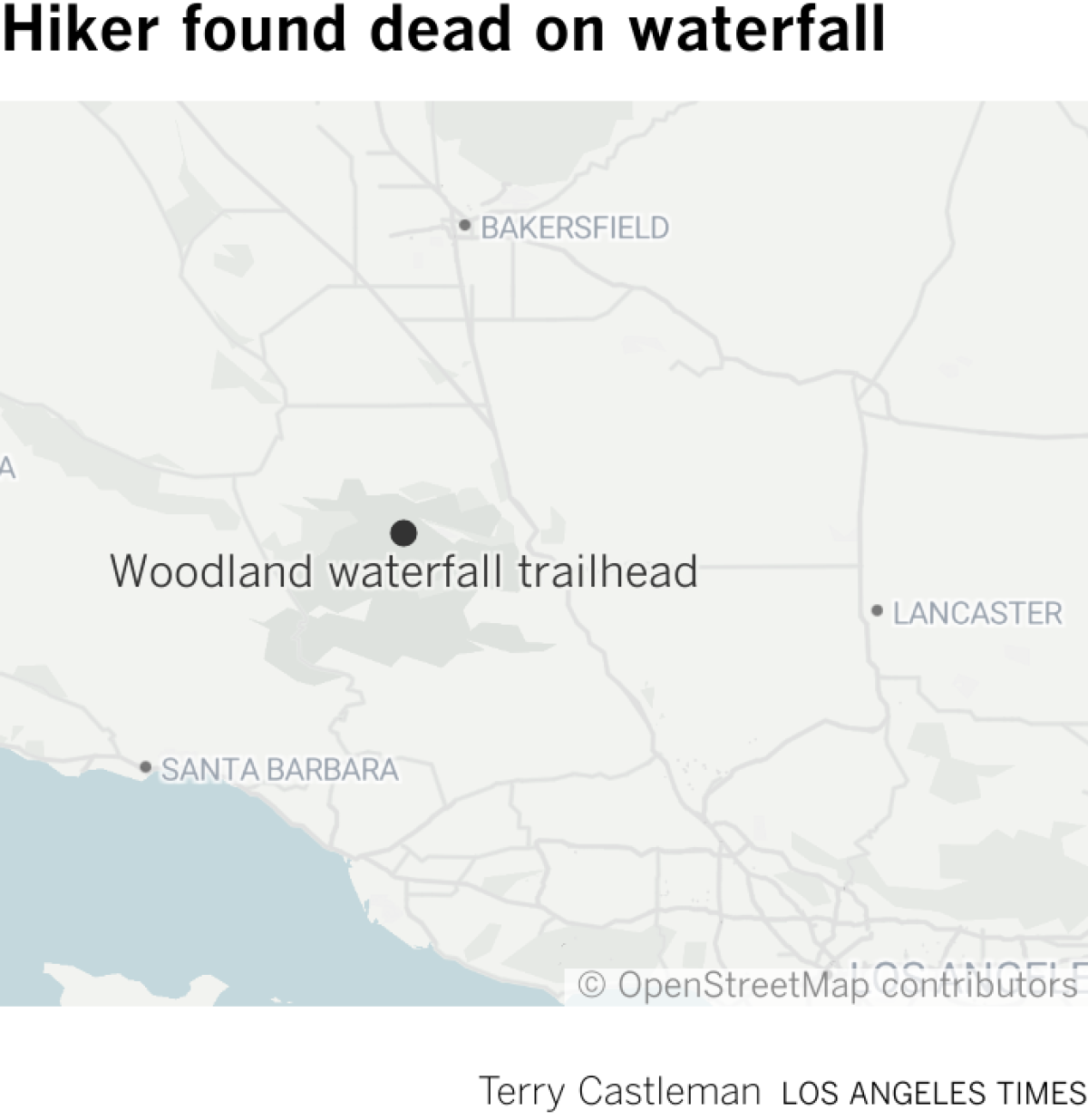 Hiker found dead on waterfall