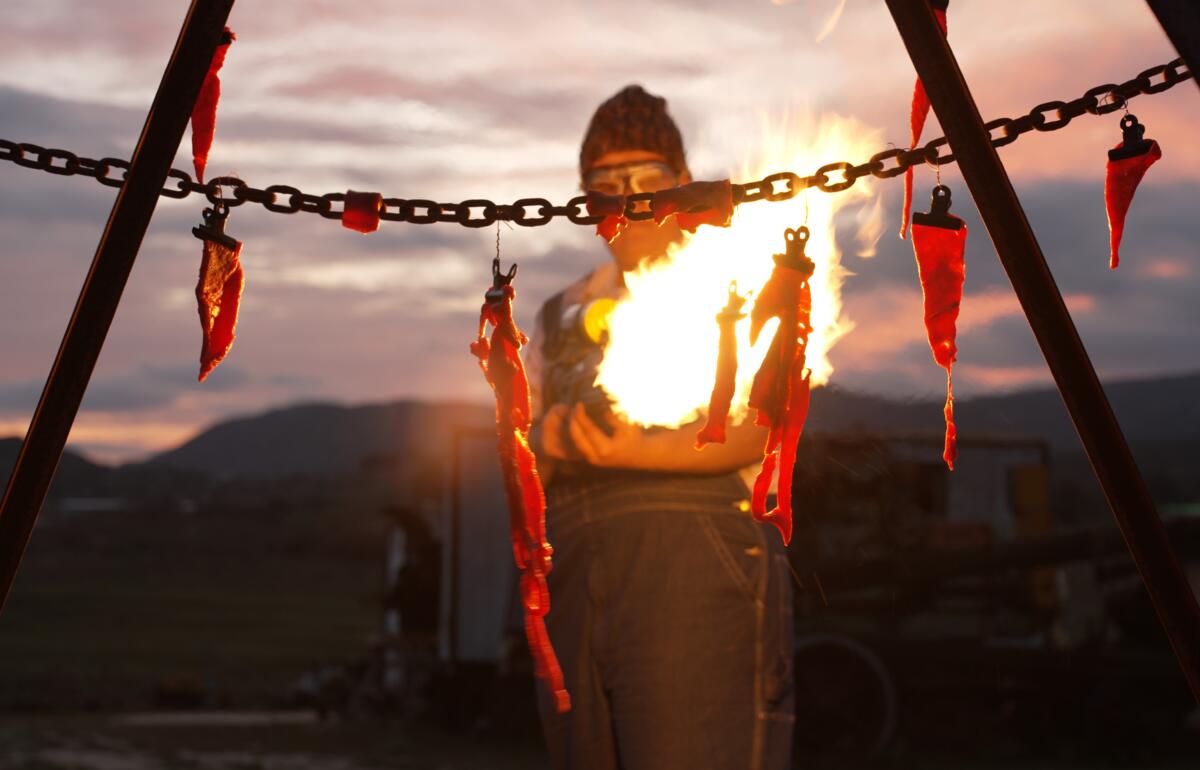In the sequel to "Slaughterhouse" filmed in Campo, Remdog prepares Wonder Jerky using a flame thrower.