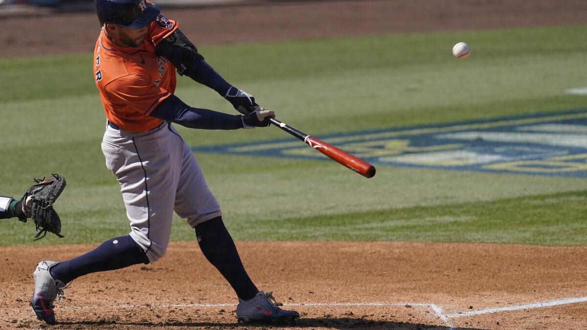 Astros' George Springer hits 473-foot homer