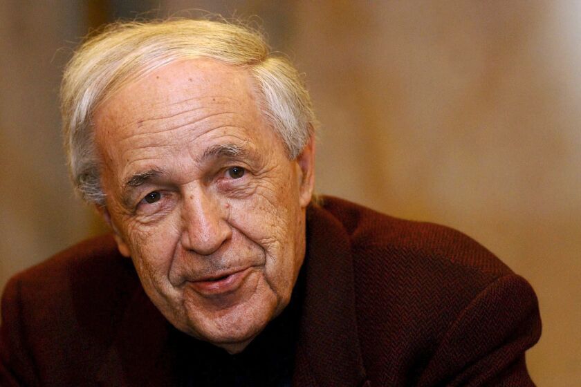 Pierre Boulez at the Budapest Spring Festival in 2005. His bold compositions won both praise and scorn, but he was widely admired as a tireless, exacting conductor.