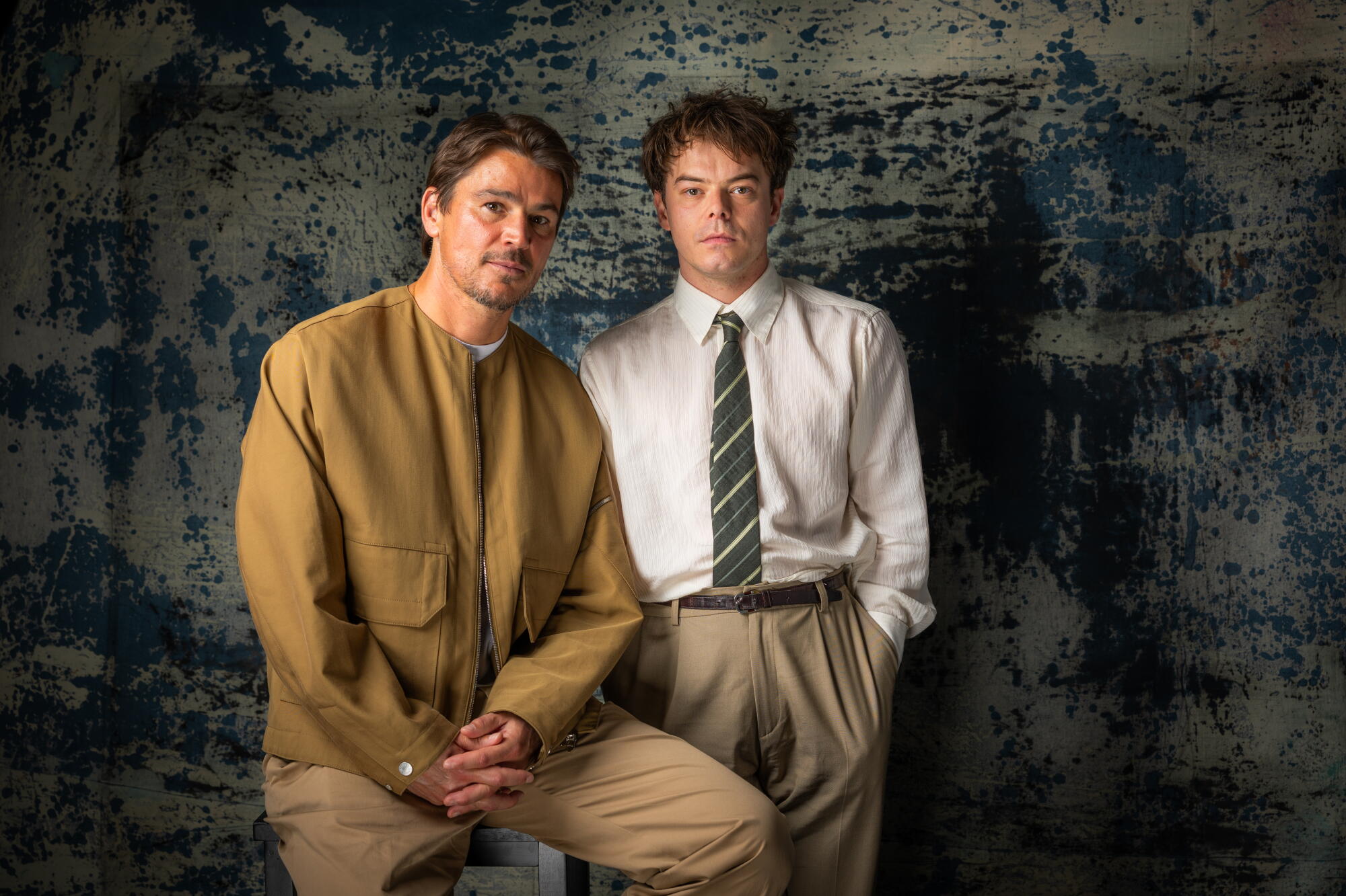 Josh Hartnett and Charlie Heaton discuss Below Josh Hartnett and Charlie Heaton together during a Los Angeles Times interview about Below