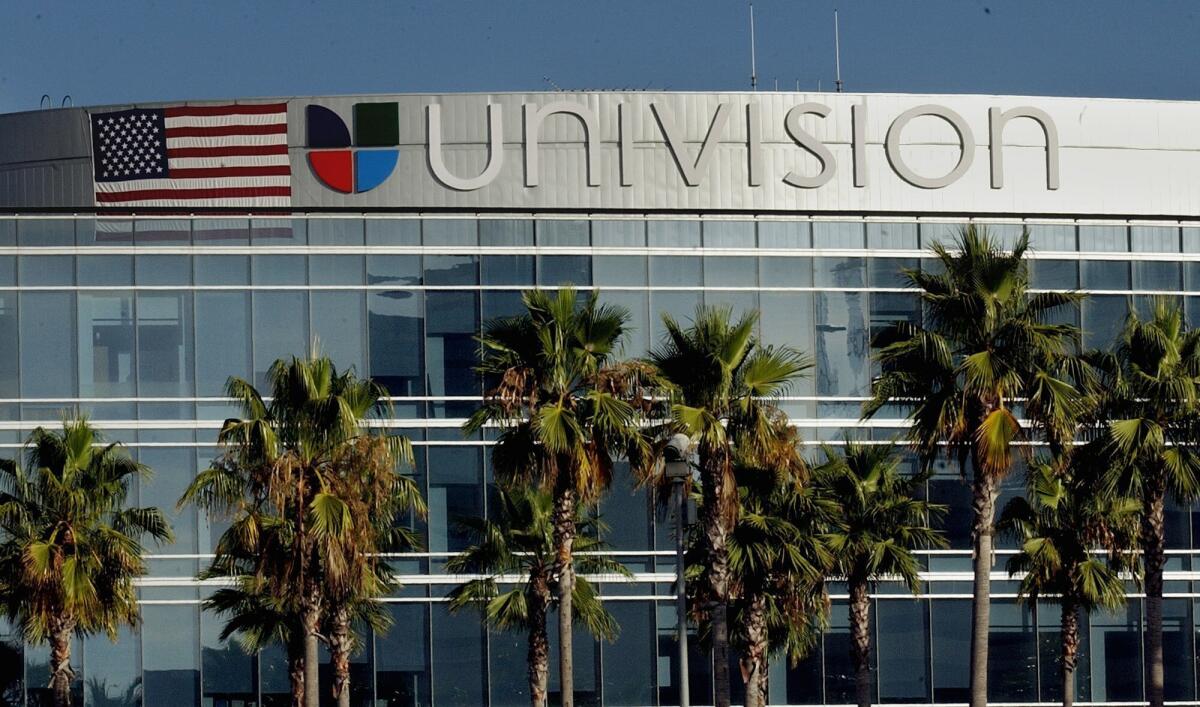 Univision Radio now is located in Univision's Los Angeles building, pictured here in a 2003 file photo.