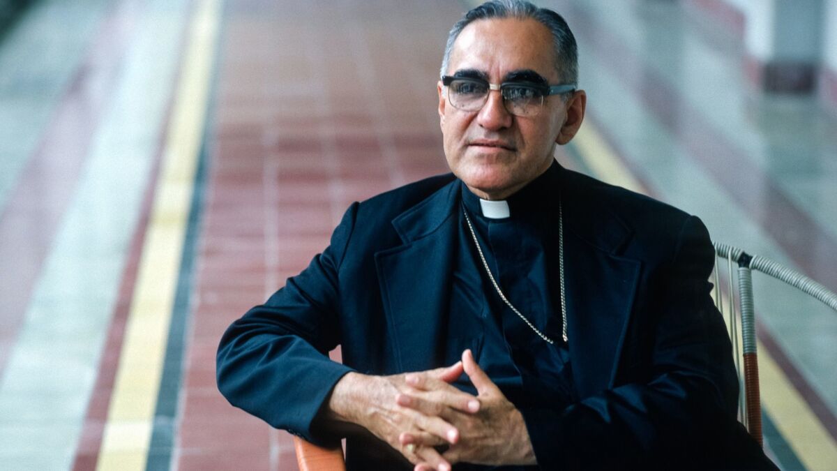 Archbishop Oscar Romero is shown at his residence in San Salvador in July 1979, months before he was killed by a sniper.