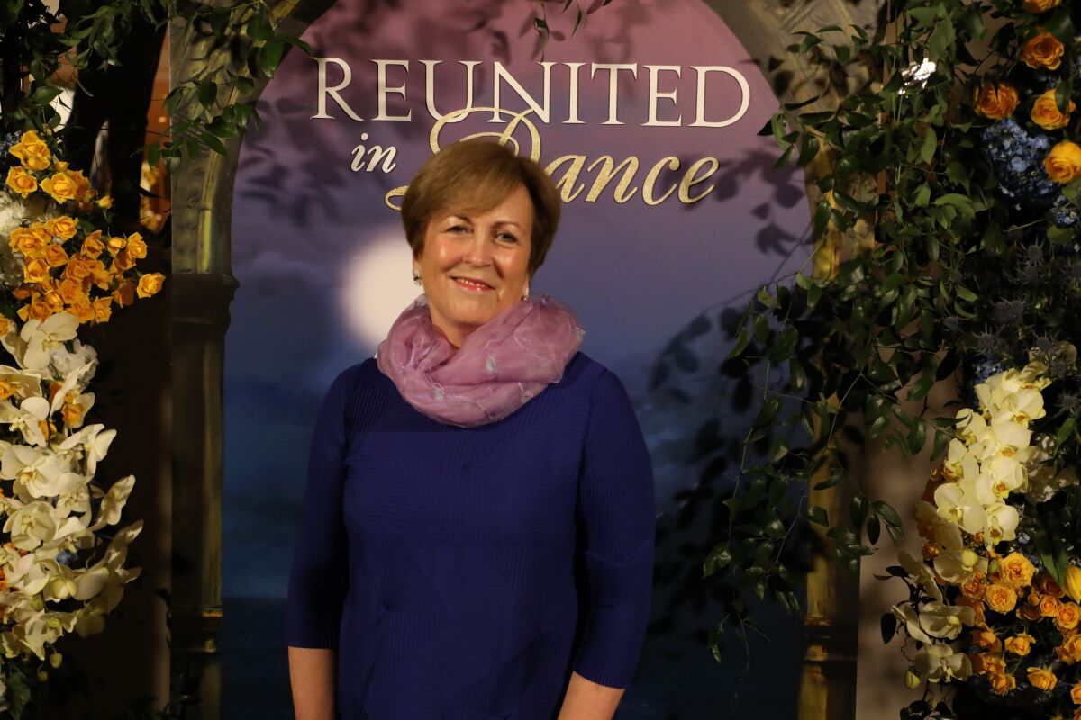 Deborah Rutter, president of the Kennedy Center, arrives at Reunited in Dance.