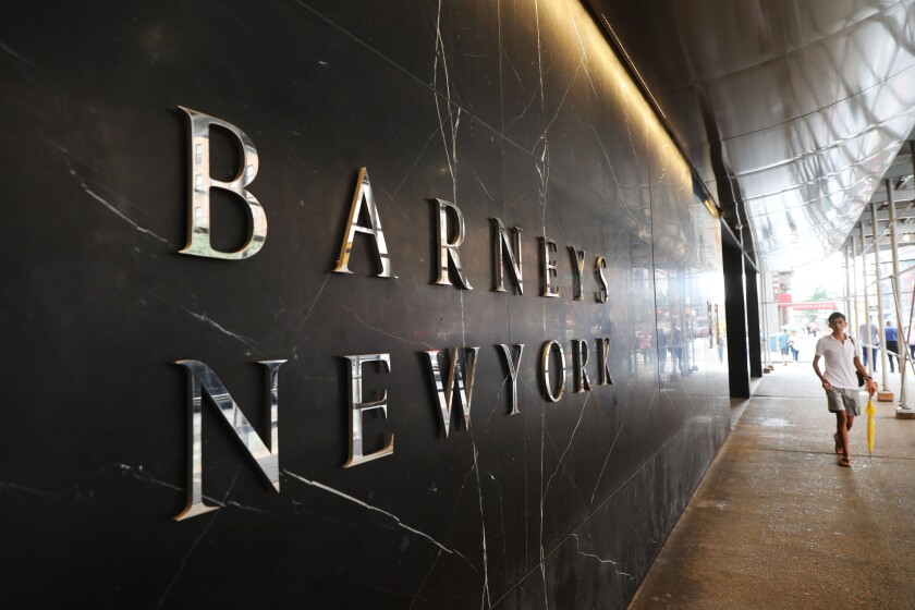 Barneys is awarded to Authentic Brands, which plans to shut stores