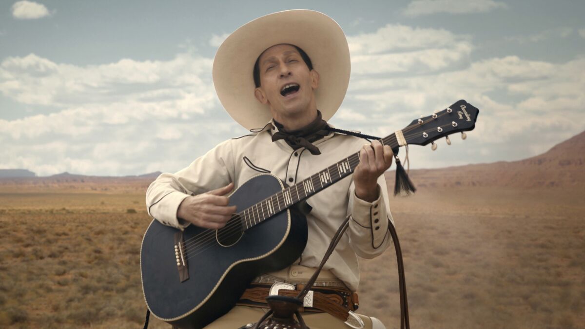 Tim Blake Nelson as Buster Scruggs in the Coen brothers' anthology western "The Ballad of Buster Scruggs"