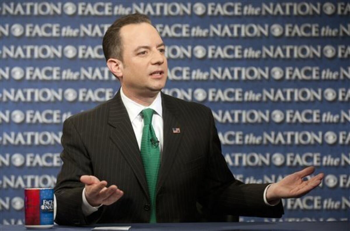 Republican National Committee Chairman Reince Priebus on CBS' "Face the Nation," a day before the GOP releases its internal study on how the party might halt its presidential losing streak.