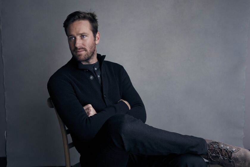 Armie Hammer poses for a portrait at the Sundance Film Festival in 2018. (Photo by Taylor Jewell/Invision/AP)
