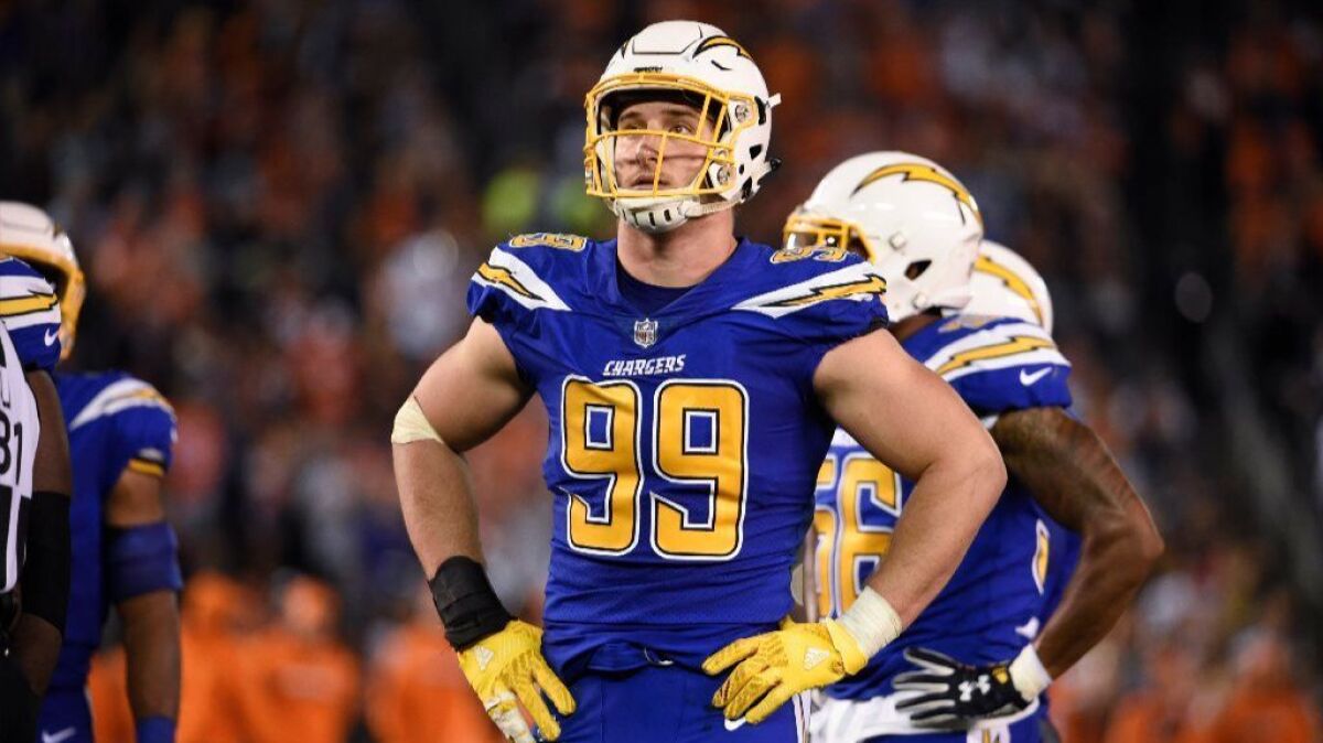 Chargers defensive end Joey Bosa is "the real deal down here," says former NFL coach Mike Martz.