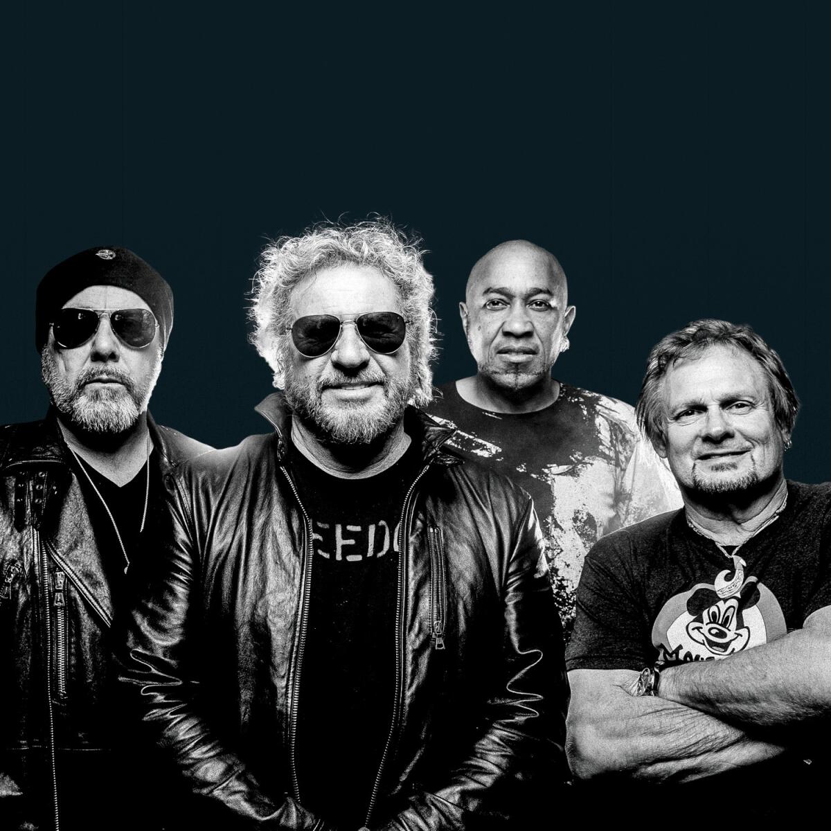 Sammy Hagar, second from left, and his band the Circle will be playing at Huntington City Beach on Oct. 1 