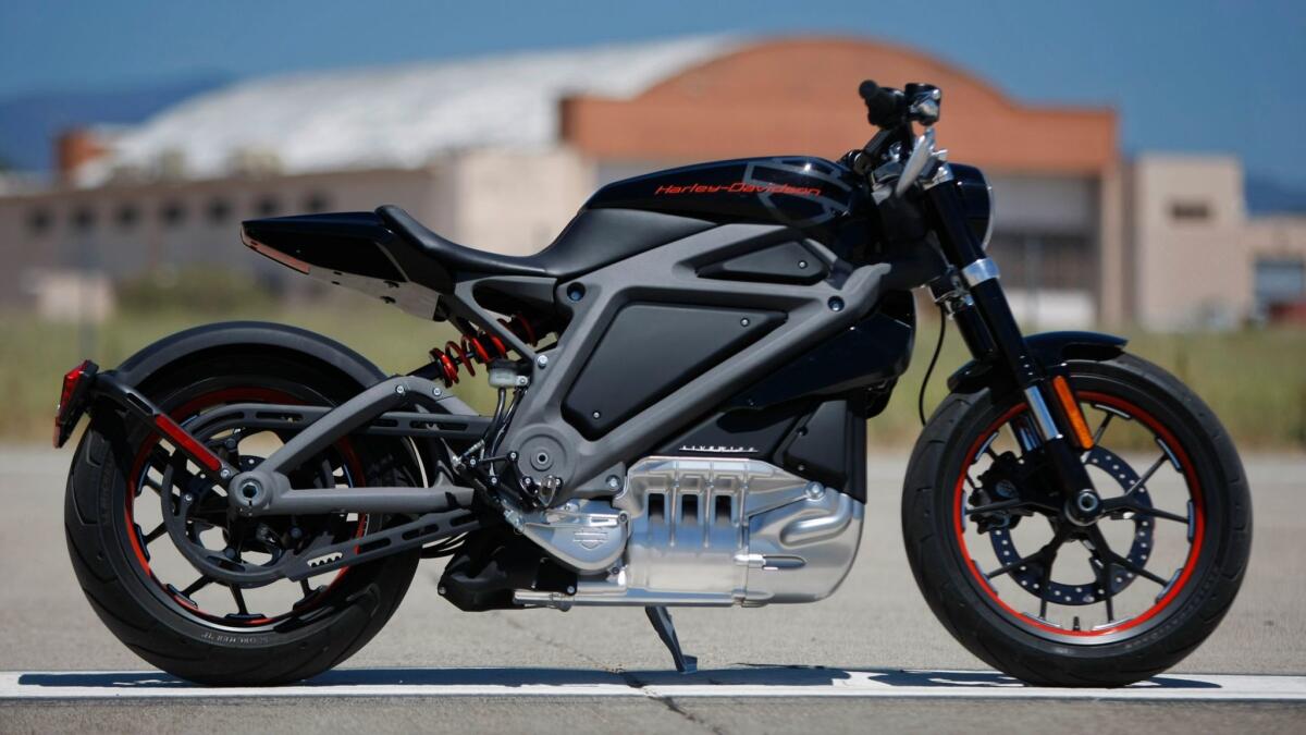 Harley-Davidson has promised to add an electric motorcycle to its lineup, perhaps as early as 2020. The company unveiled this prototype of the electric Harley LiveWire in 2014.