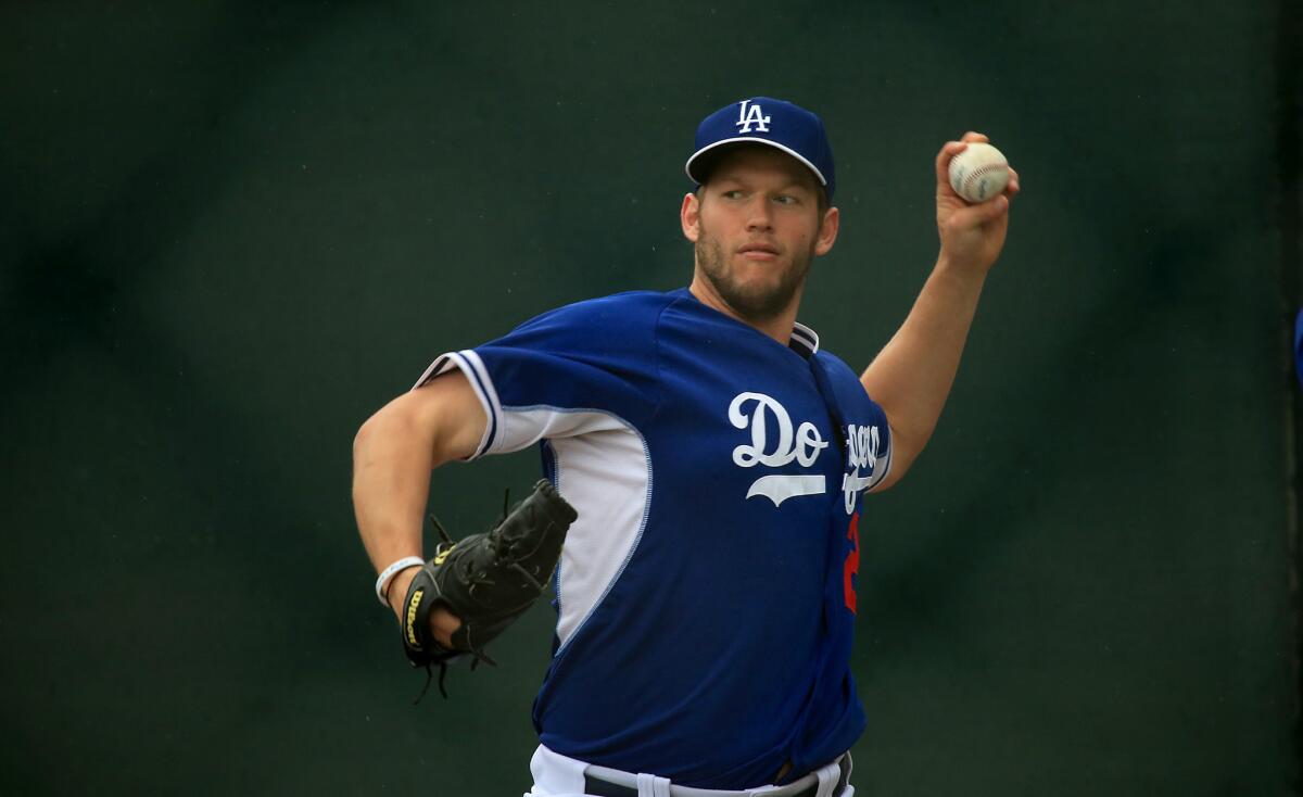 Dodgers ace Clayton Kershaw is scheduled to be the man on the mound in the Dodgers' season opener.