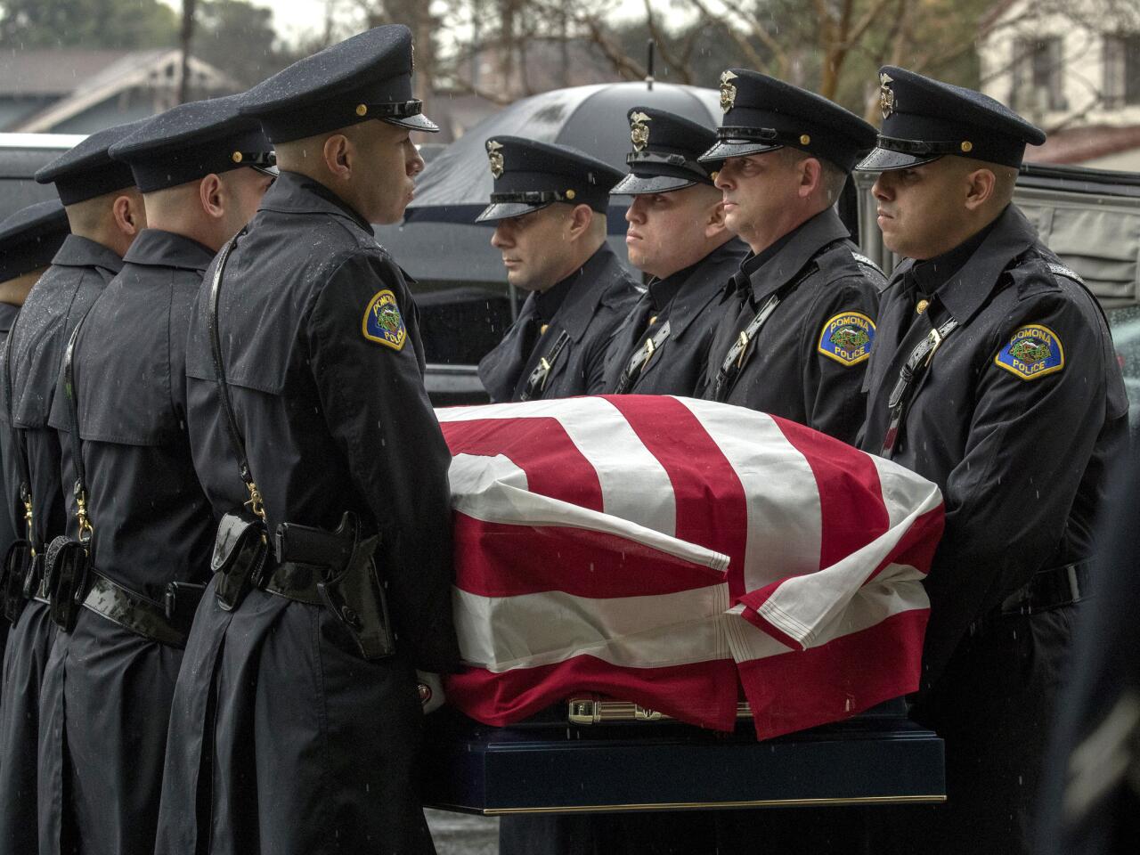 Funeral services for Pomona police officer