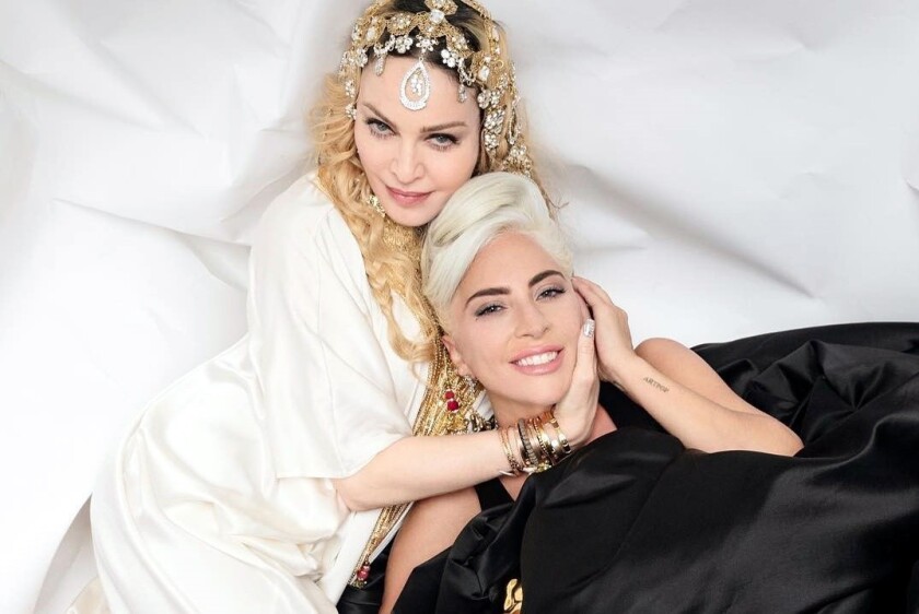Madonna compartió una fotografía con Lady Gaga en su cuenta de Instagram, luego de casi ocho años de supuesta rivalidad.