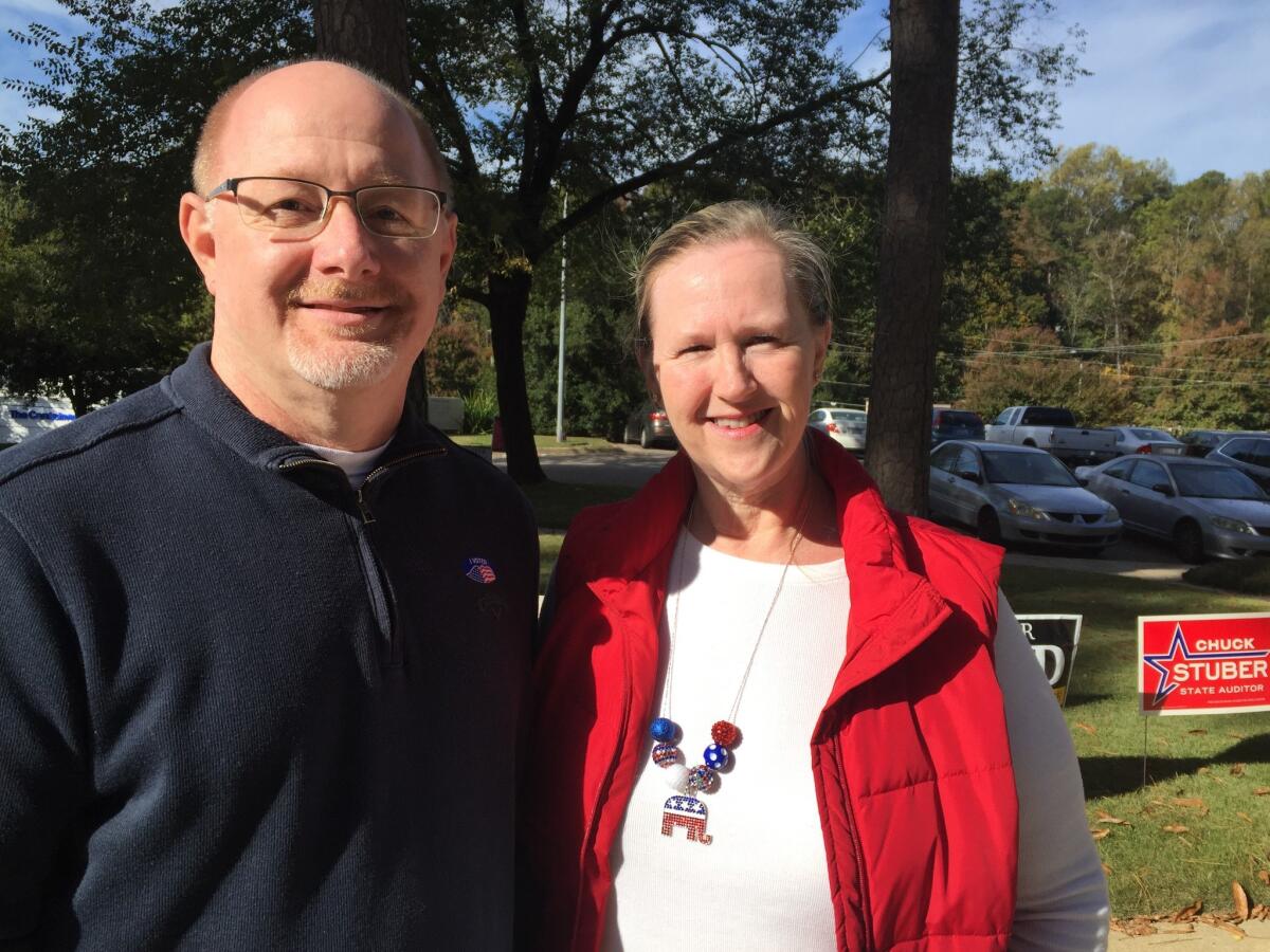 David and Kelly Filippis voted for Donald Trump on Tuesday in Raleigh, N.C.