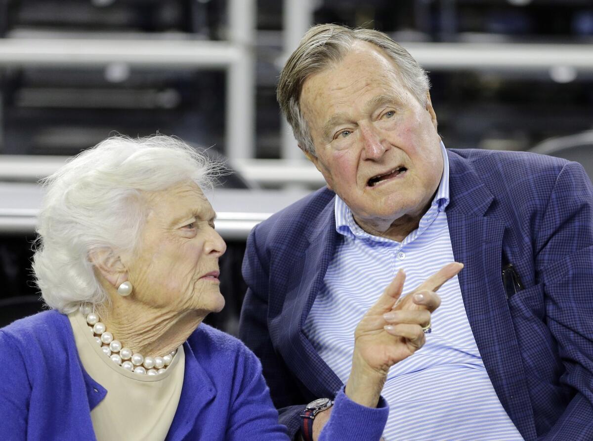 Former President George H.W. Bush and his wife, Barbara, placed their home in Maine for permanent security, while their Houston home had a normal alarm system installed. That alarm system was out for 13 months, according to a report by the inspector general's office.