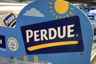 Perdue products sit in a poultry section of a supermarket in Palisades Park, N.J., Sunday, Aug. 18, 2024. (AP Photo/Pablo Salinas)