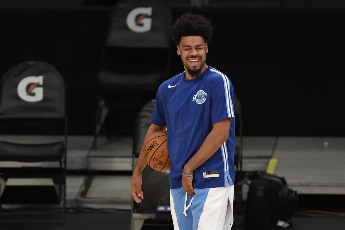 Lakers guard Quinn Cook