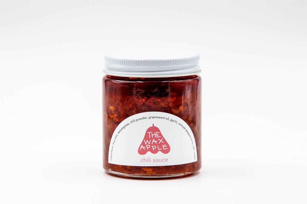 The Wax Apple chili sauce.