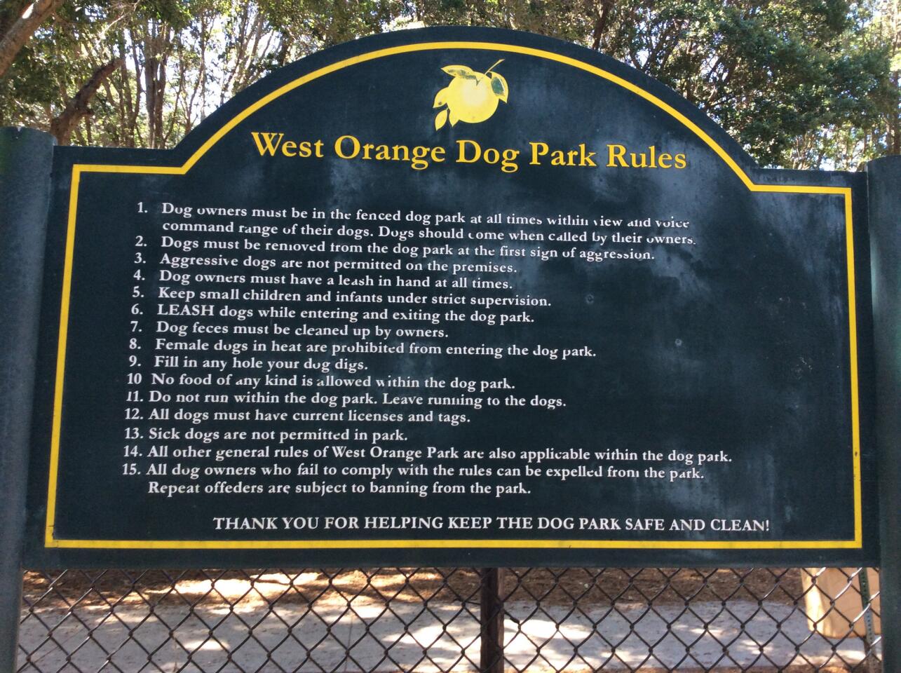 My favorite thing: West Orange Dog Park