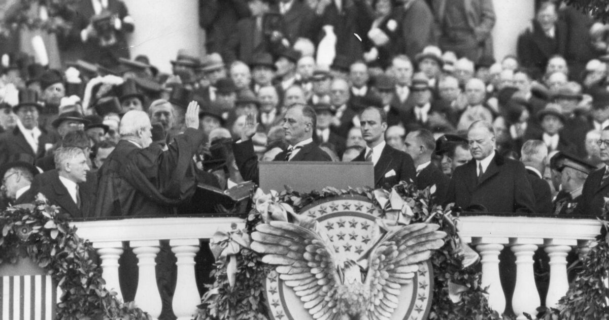 Column: They tried to call FDR and the New Deal 'socialist' too. Here's how he responded - Los ...