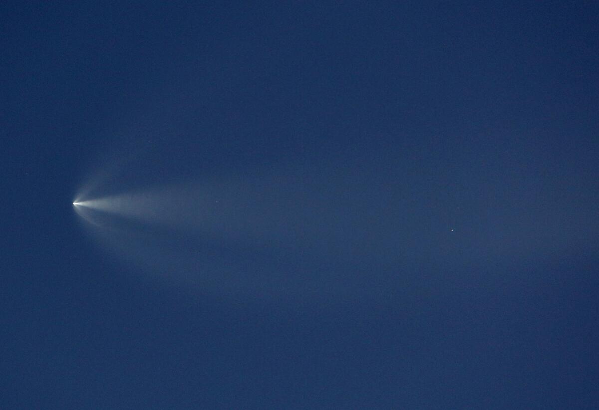A Falcon 9 rocket launched from Vandenberg Space Force Base 