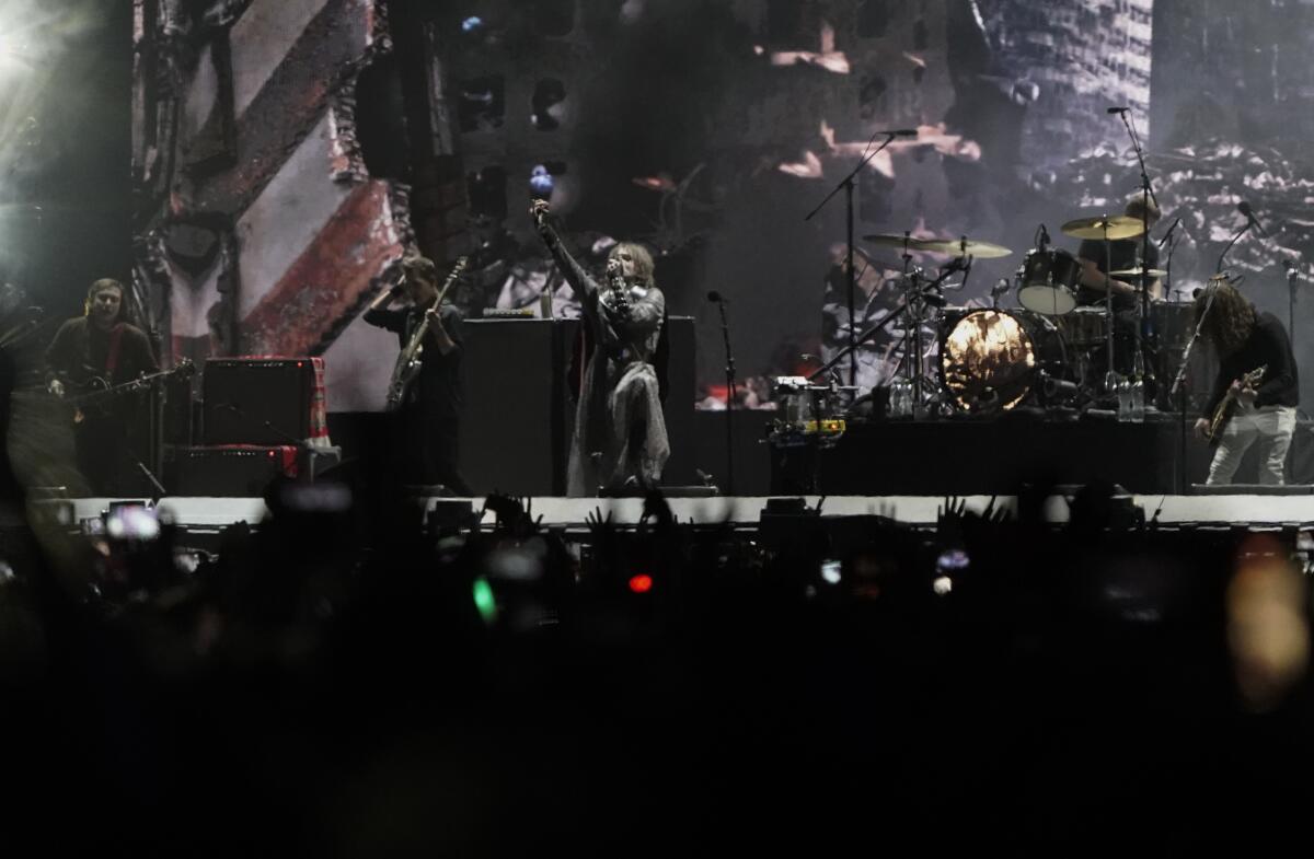 My Chemical Romance durante su concierto en el festival Corona Capital en la Ciudad de México 