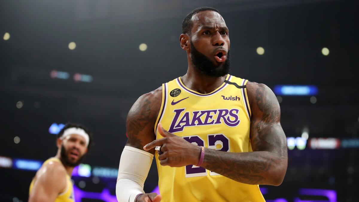 LeBron James won't wear social justice phrase on Lakers jerseys, says list  of message options don't resonate with his mission