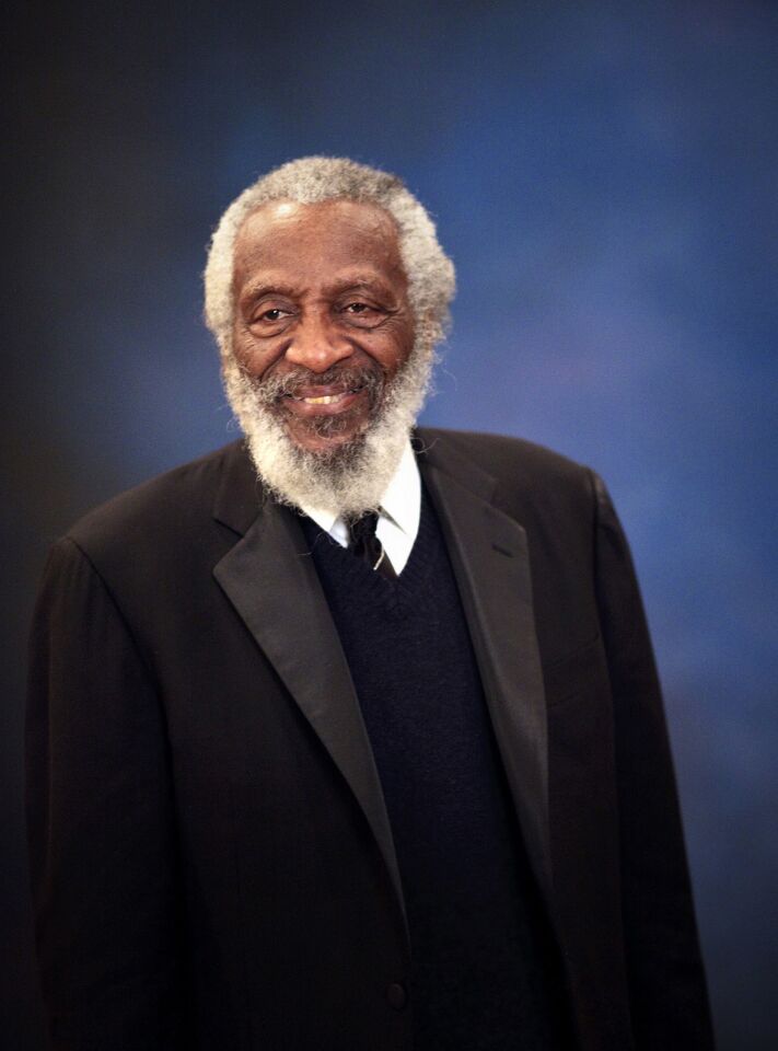 Dick Gregory poses for a portrait during the "Audacity Of Hope Ball" in2009 in Washington, D.C.