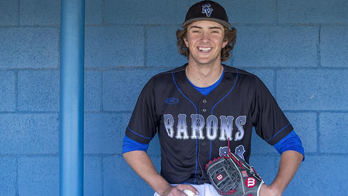 Fountain Valley High baseball pitcher Nathan Wilson is the Daily Pilot High School Male Athlete of the Week.