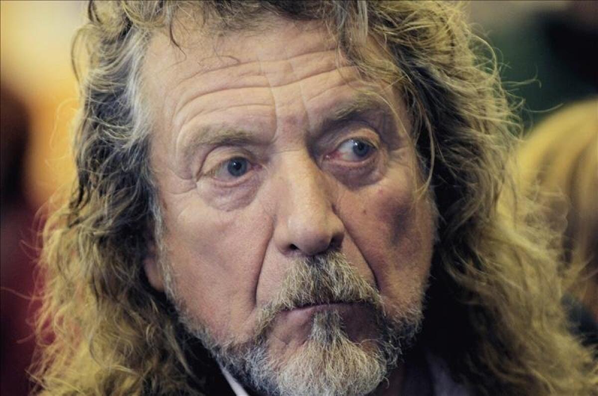 Led Zeppelin's singer, Robert Plant