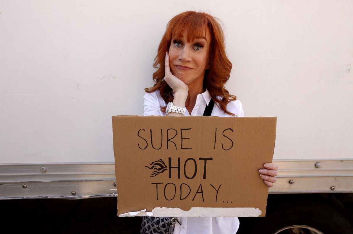 Kathy Griffin is hot at the L.A. March for Science.