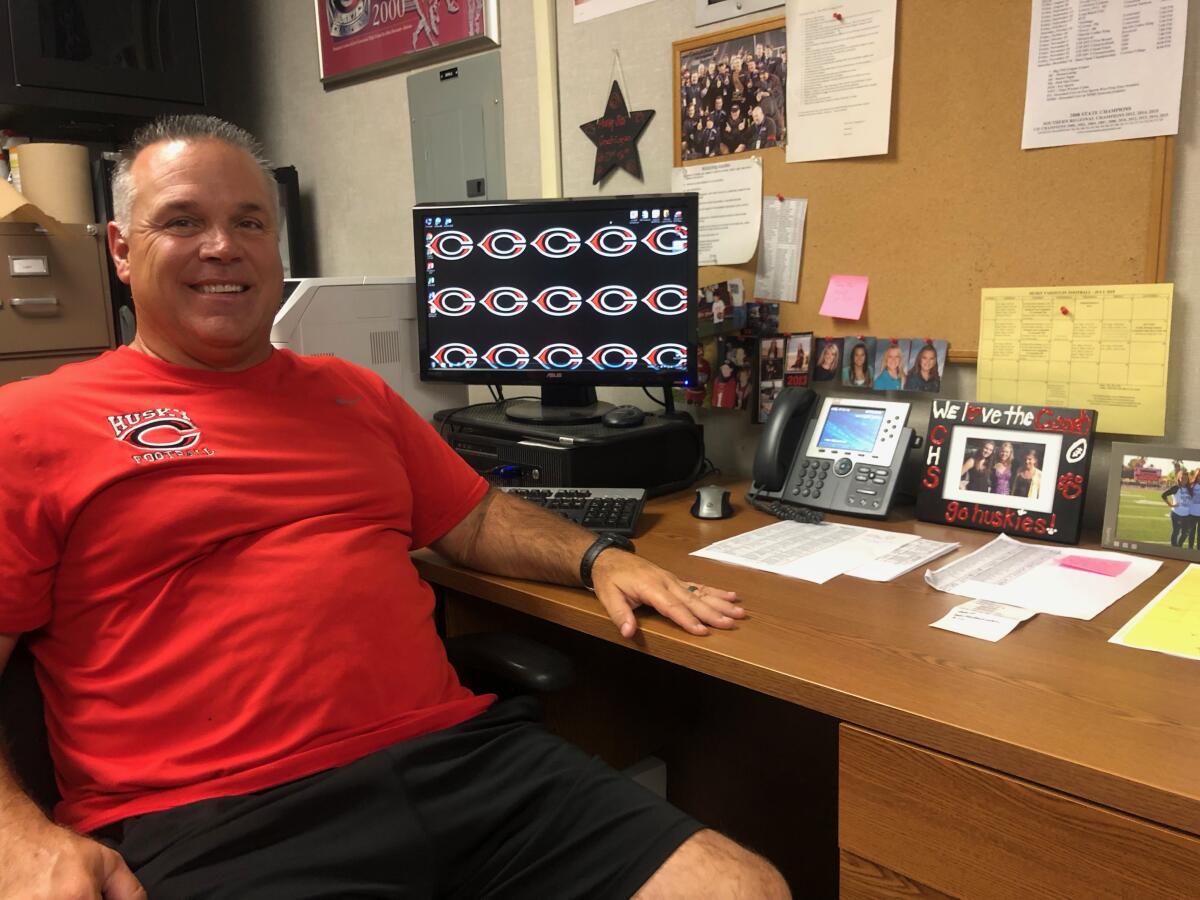 Corona Centennial coach Matt Logan's team faces No. 1 Mater Dei on Friday.