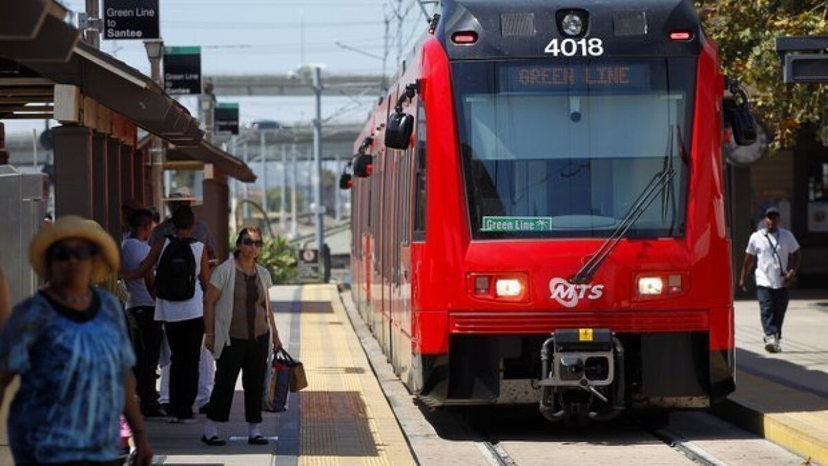 The San Diego Trolley is one of the transportation and planning services provided by SANDAG