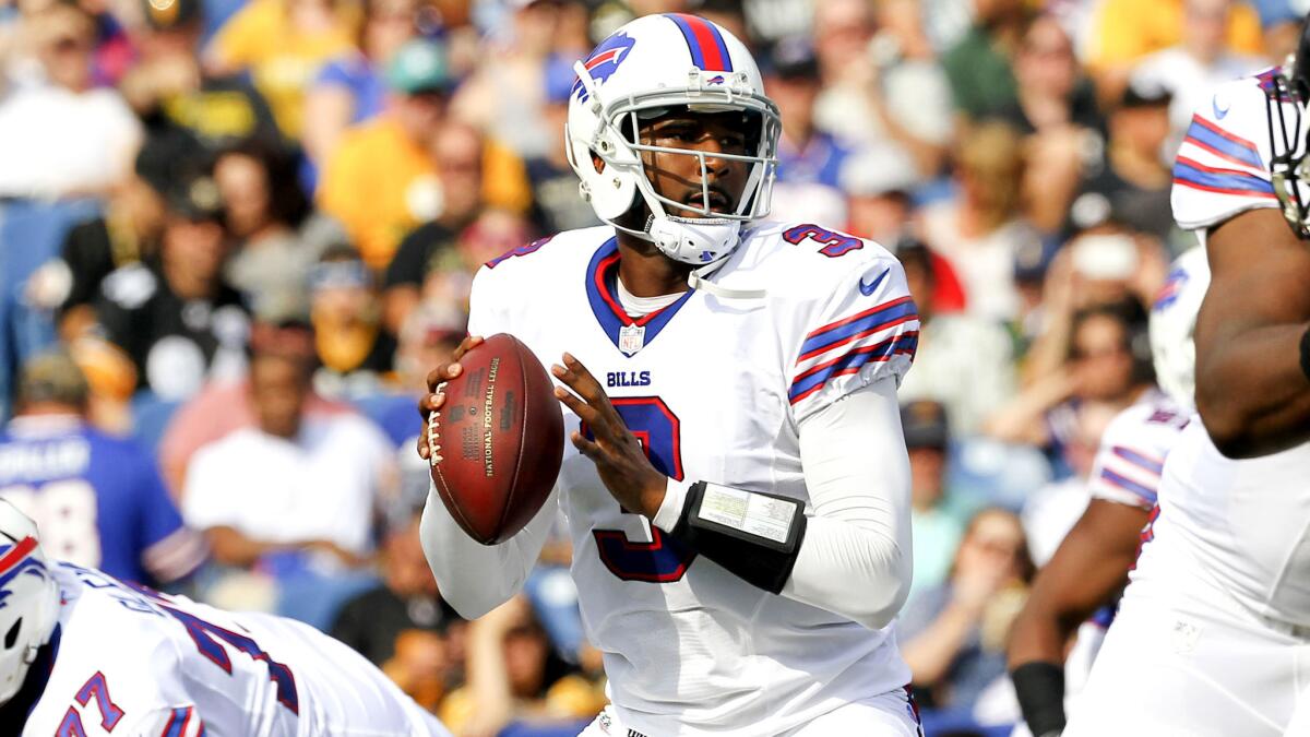Quarterback EJ Manuel is likely to start for the Bills on Sunday with Tyrod Taylor injured.