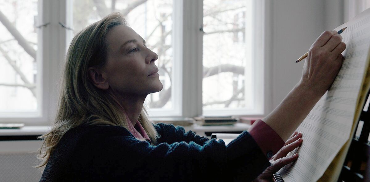 This image released by Focus Features shows Cate Blanchett in a scene from "Tar." (Focus Features via AP)
