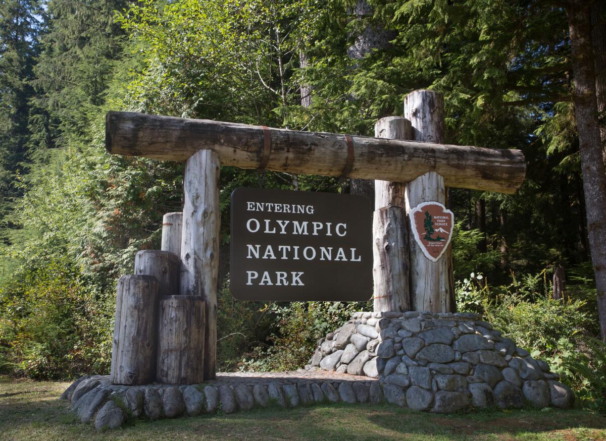 Olympic National Park sign