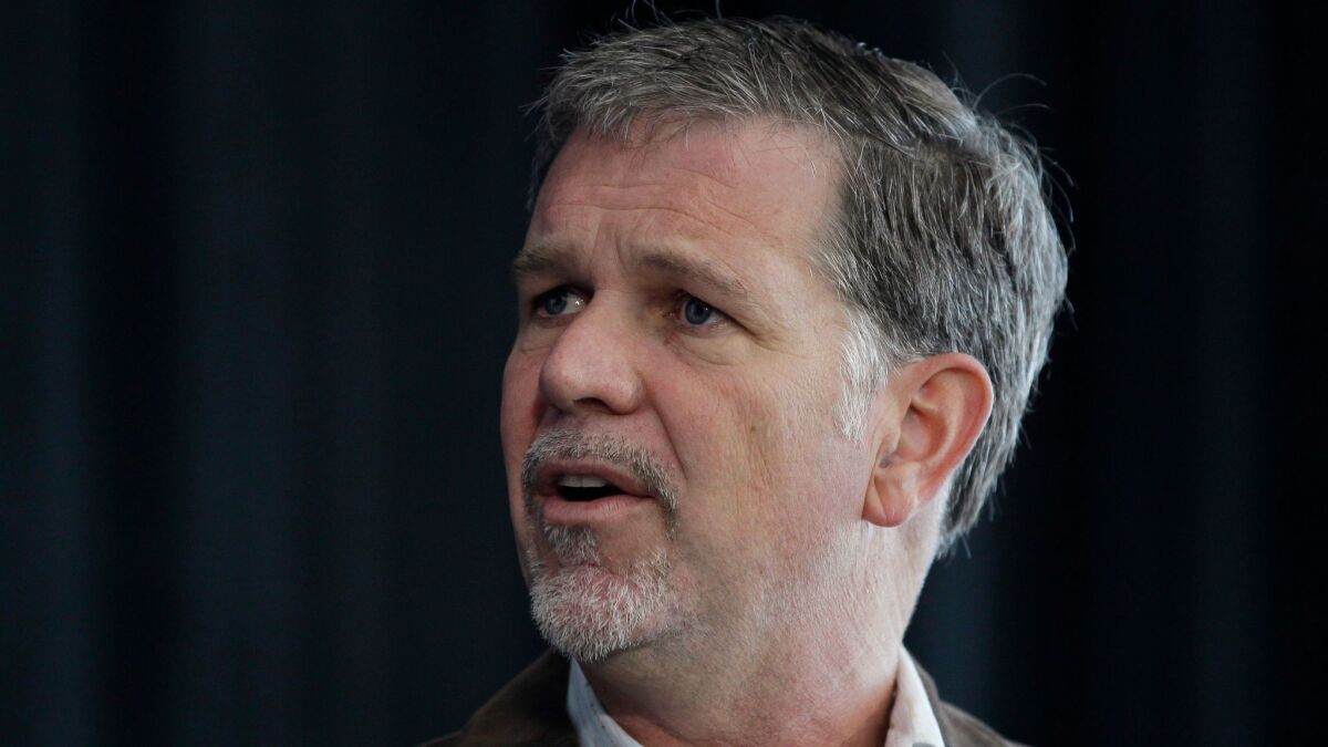 Netflix Chief Executive Reed Hastings, shown in 2011, says the growth of Internet access in India has been "phenomenal."
