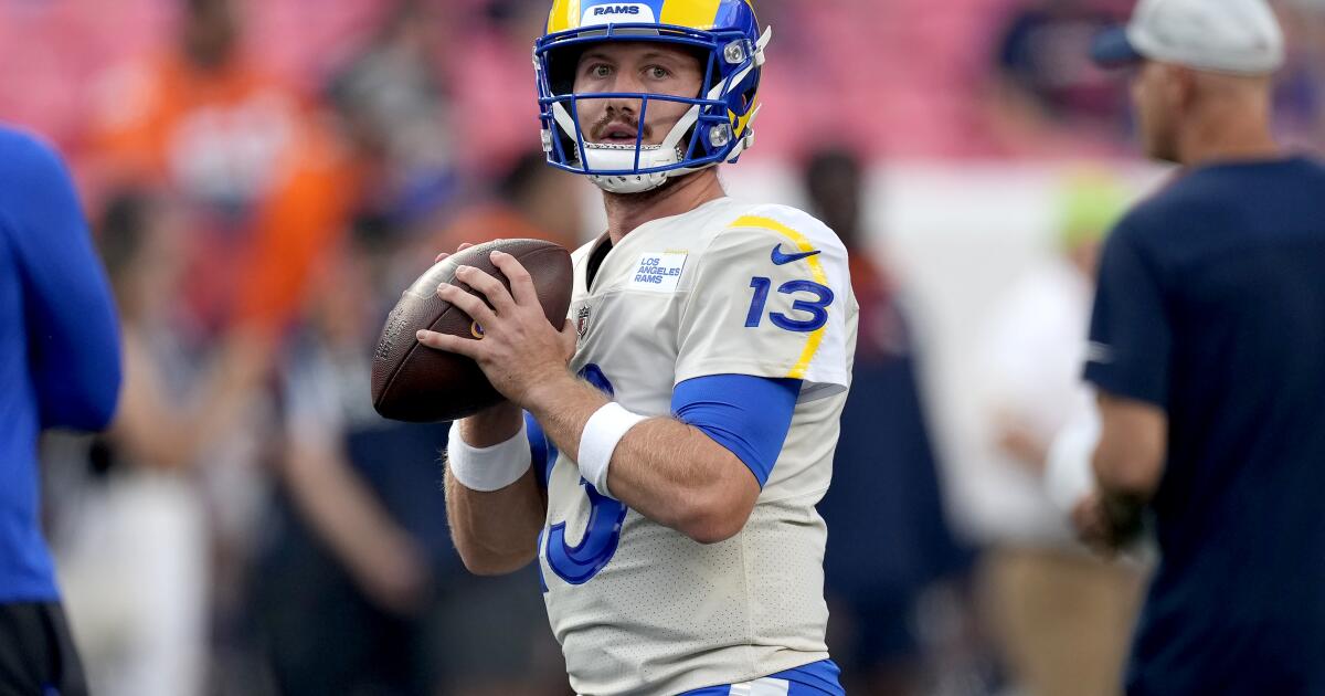 Cashing in: Rams QB Wolford to make high-profile NFL debut