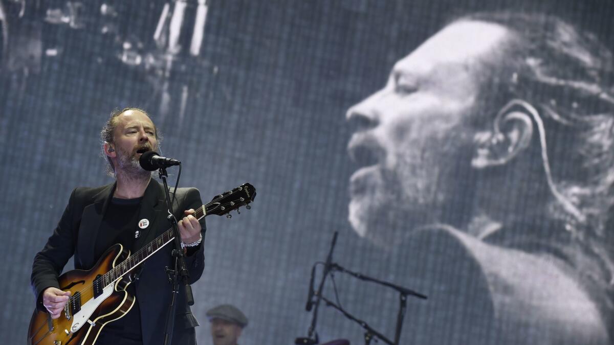 Thom Yorke of Radiohead performs in 2017.