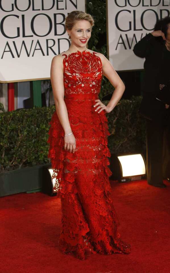 Dianna Agron at the 69th Annual Golden Globe Awards.