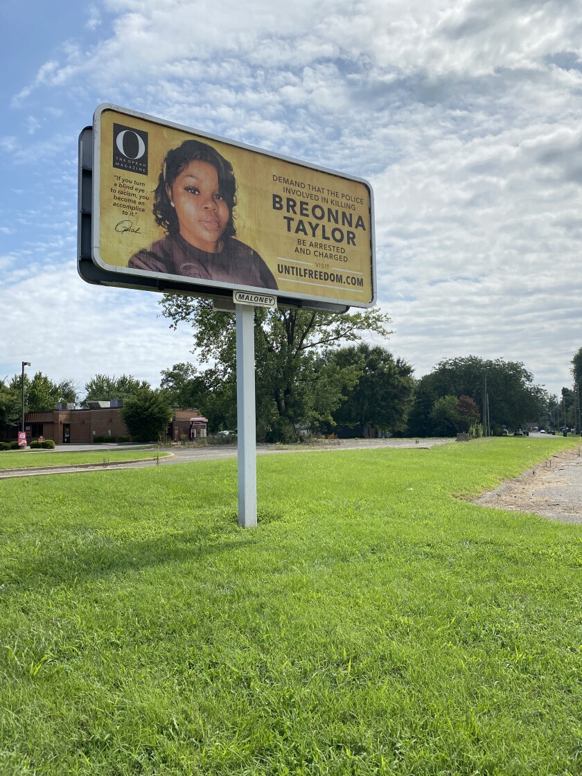 O, the Oprah Winfrey magazine, commissioned 26 billboards featuring the late Breonna Taylor.