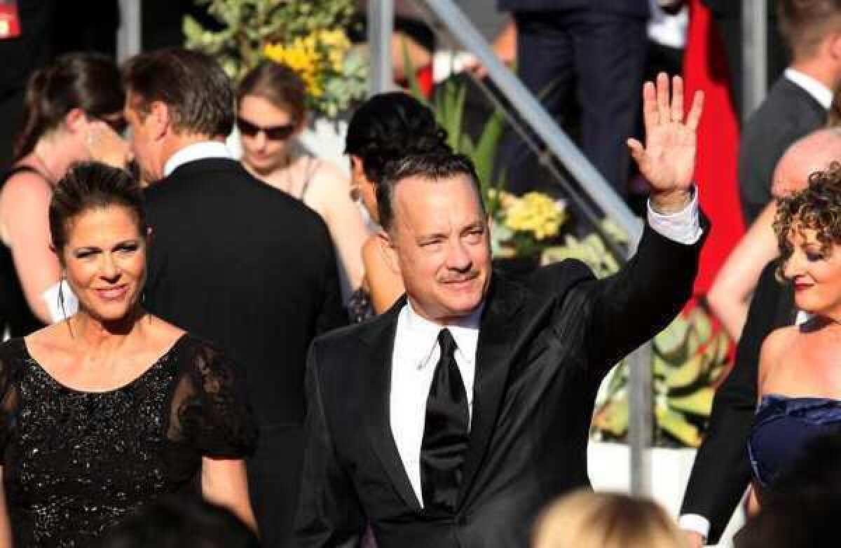 Tom Hanks and Rita Wilson at the Emmy Awards in September.