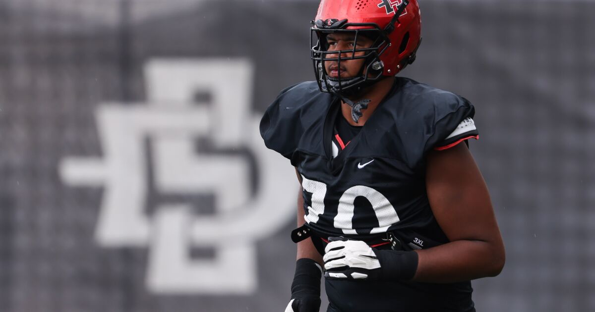 5 Questions: SDSU’s Christian Jones a good guy off the field who isn’t afraid to be ‘someone’s enemy’ on it
