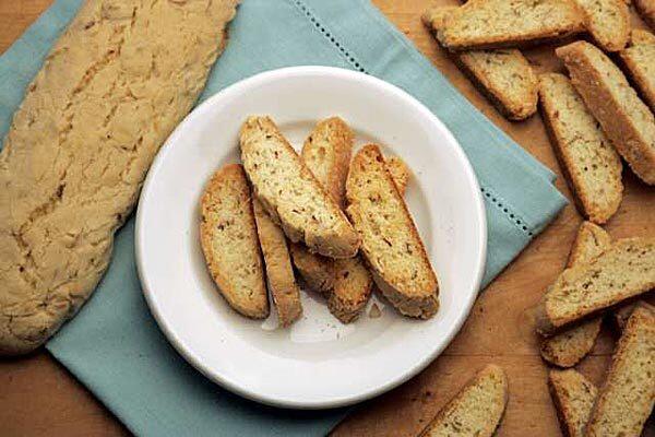 These almond biscotti cookies make an elegant end to a meal. (And they won't ruin your diet.) Click here for the recipe and the calorie count.