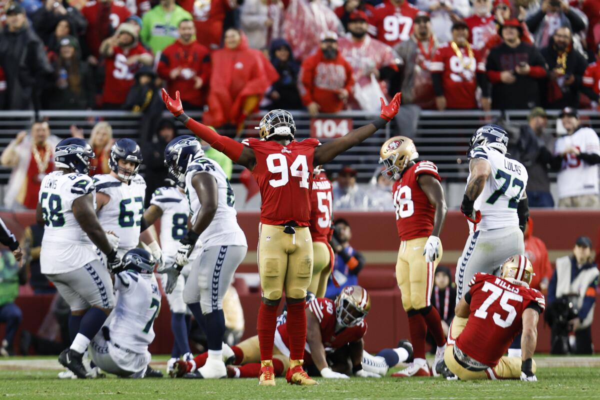 Unheralded pass rusher Charles Omenihu steps up for 49ers - The