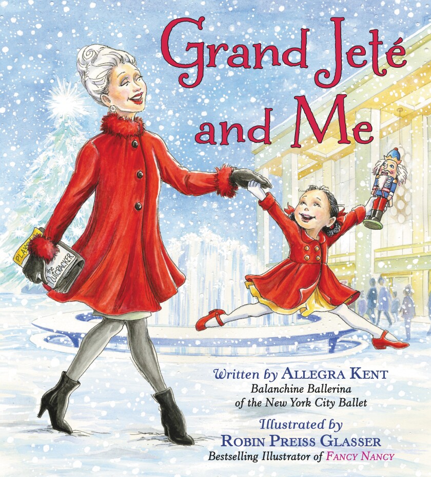 An illustrated book cover of a grandmother holding her hands with her grandaughter